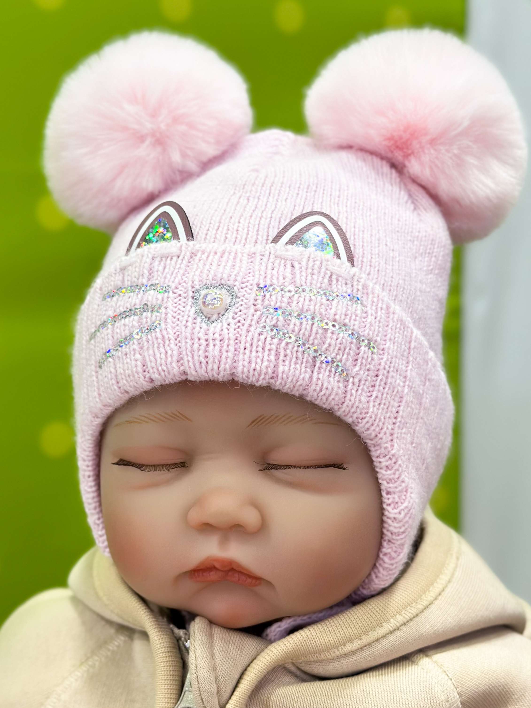 Шапка для дівчинки рожевий УкраїнаТ 3443/шп