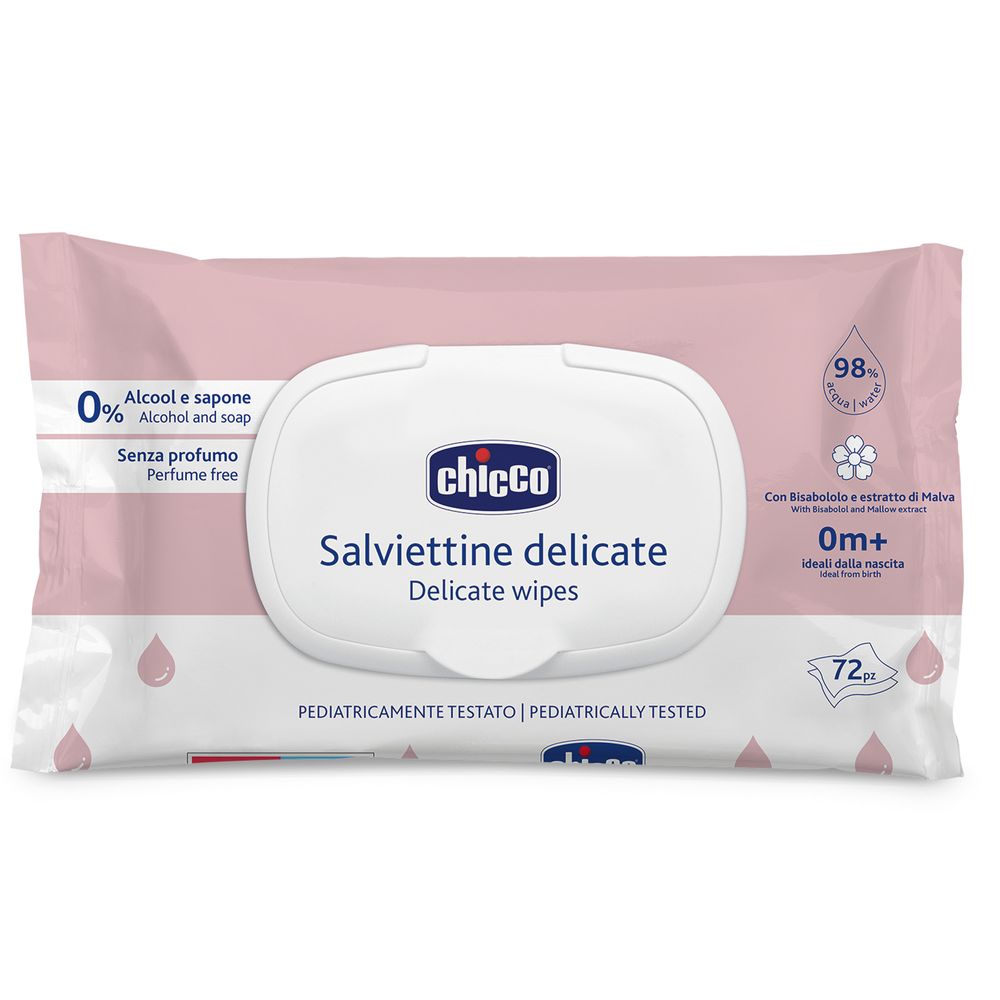 Салфетки деликатные 72 штуки Унисекс Chicco 12050.60