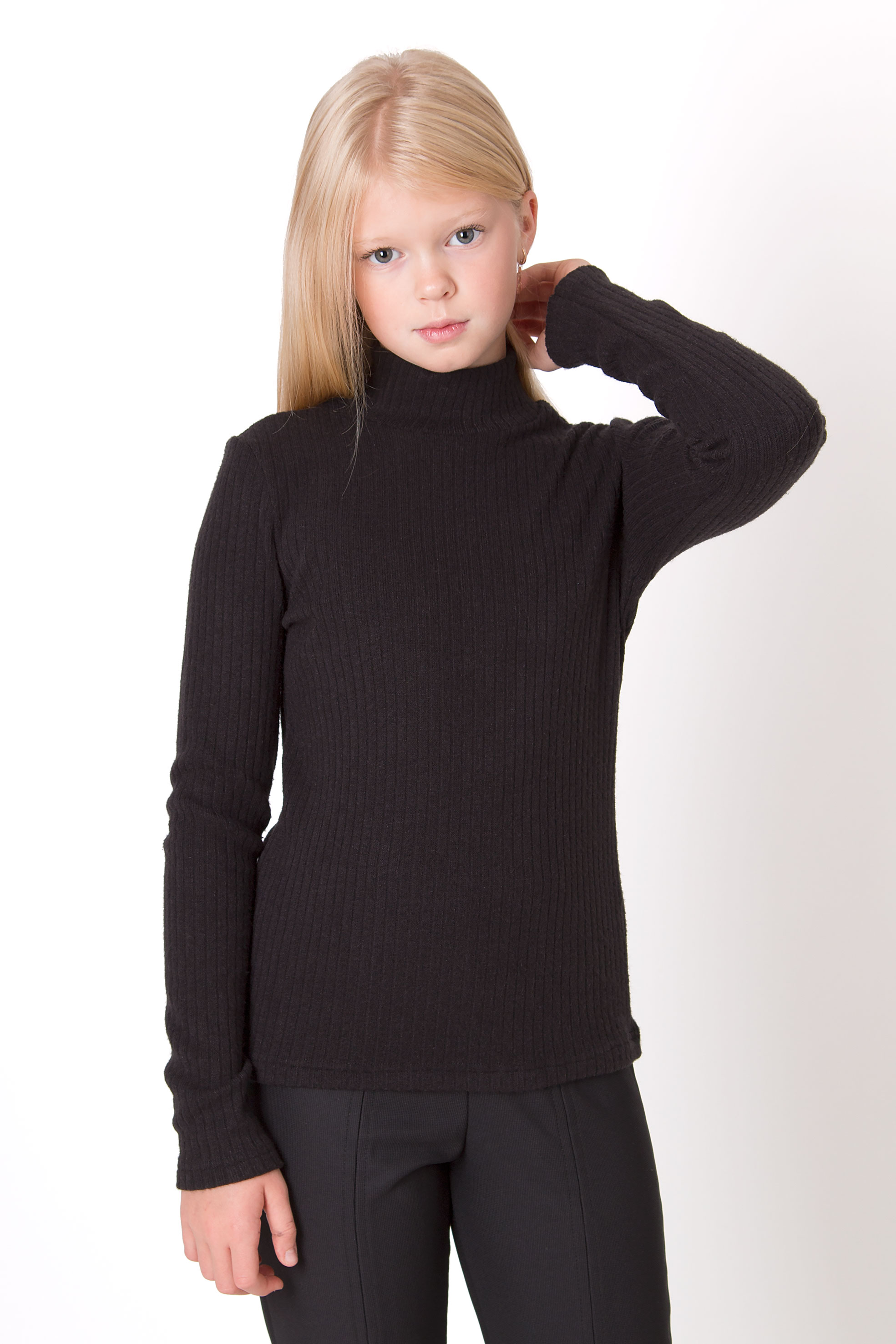 Гольф для дівчинки чорний Mevis 5299-02