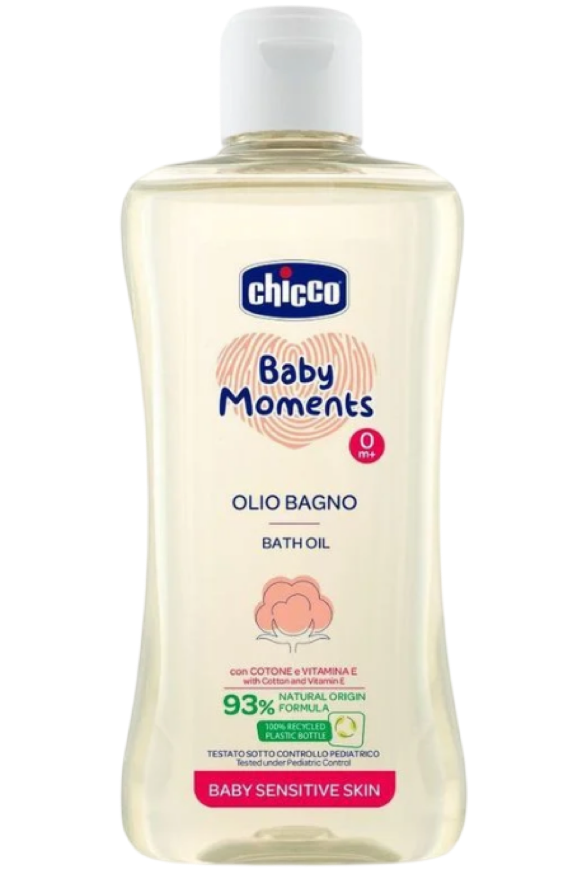 Олія  для чутливої шкіри Baby Moments, 200 мл Унісекс Chicco 10240.00