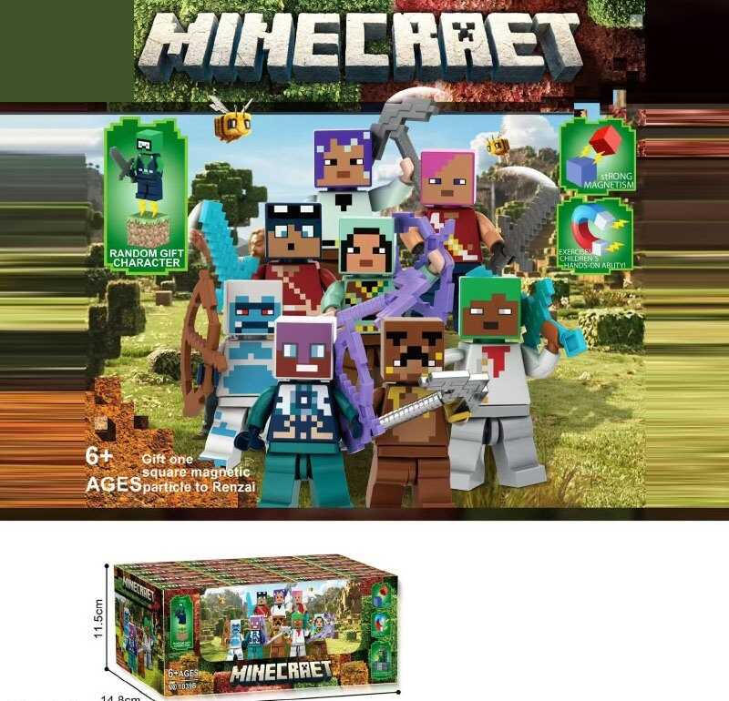 Фигурки героев Minecraft  Унисекс Китай 1039В