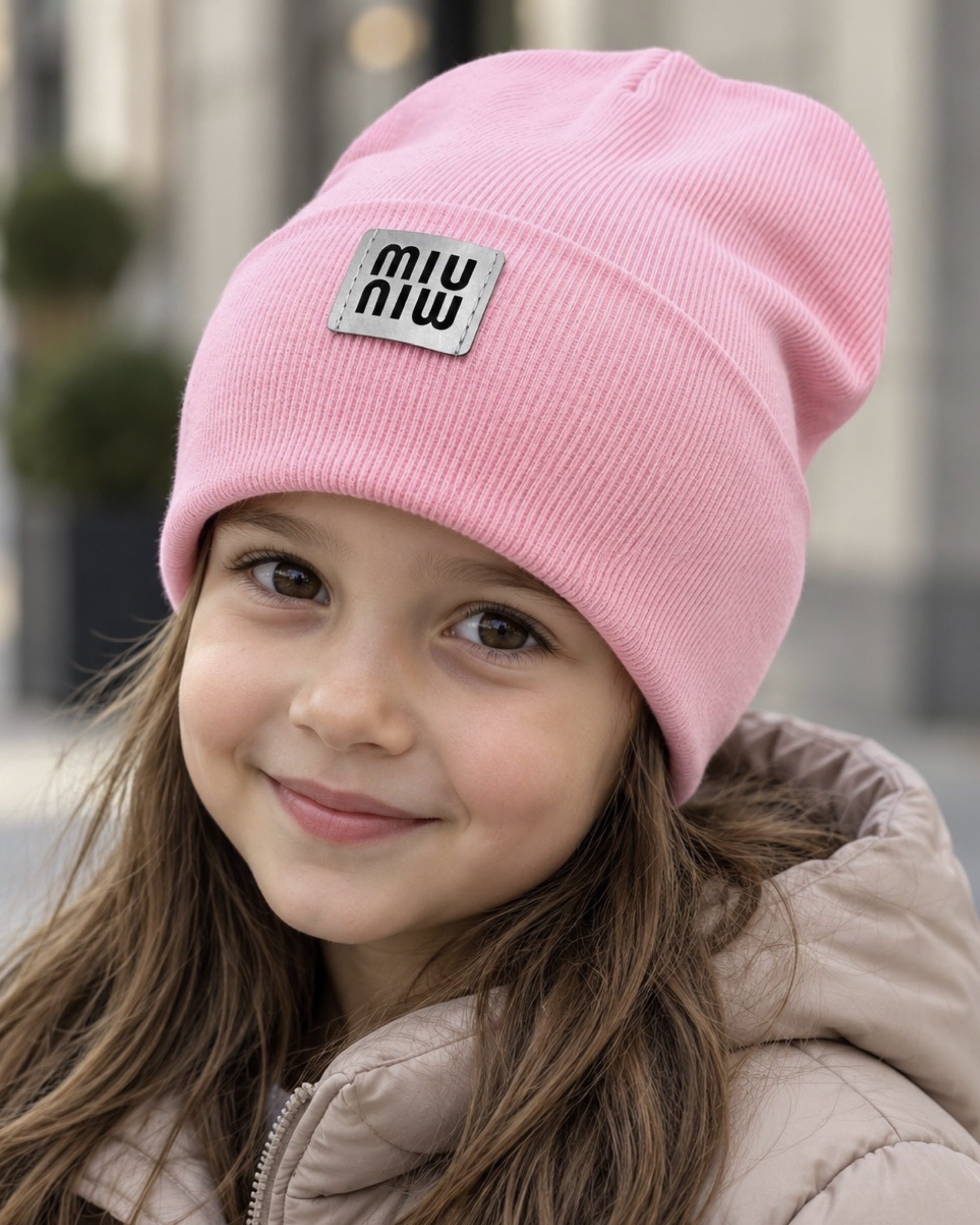 Шапка для дівчинки рожевий Talvi Kids MIU/рож