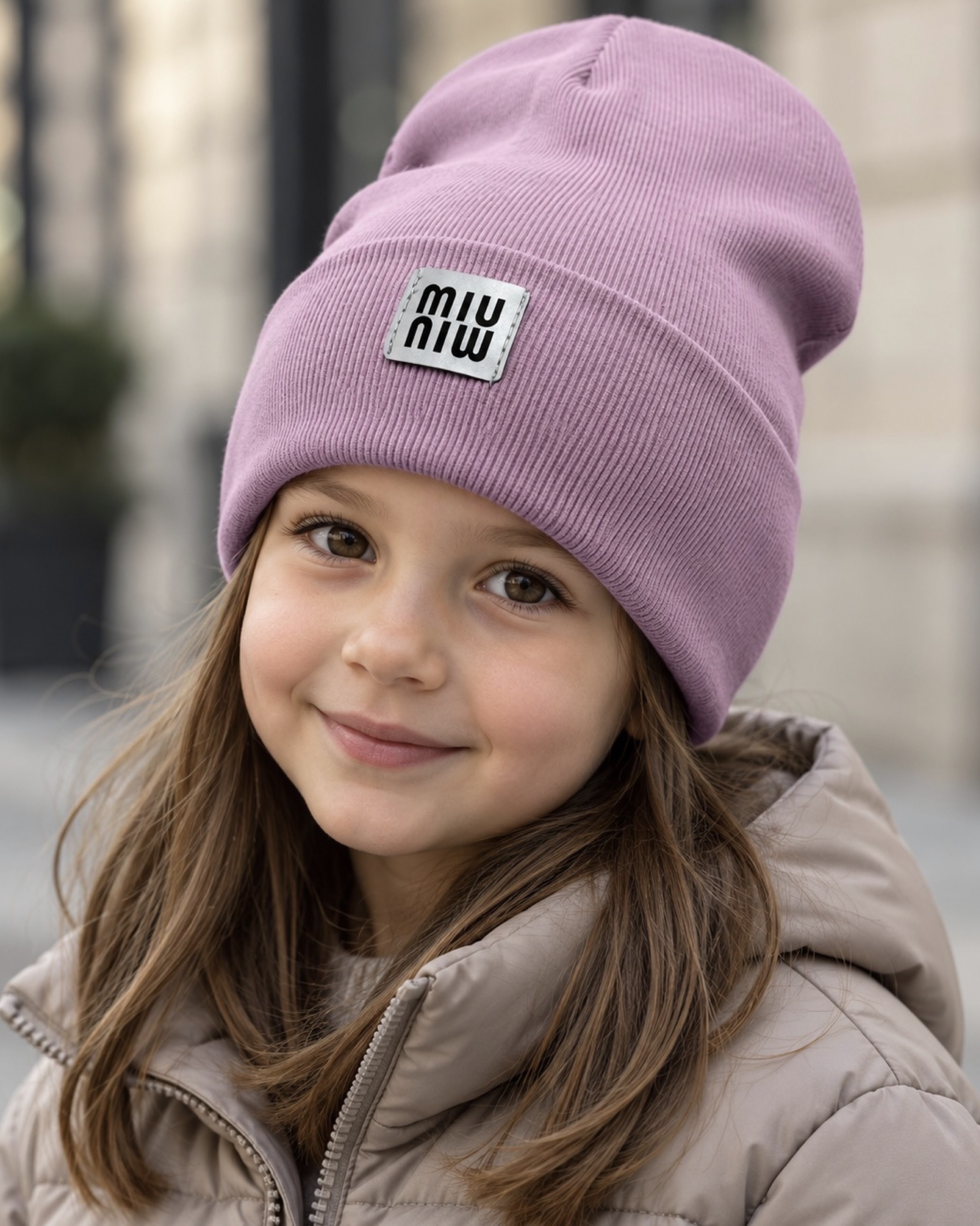 Шапка для дівчинки бузковий Talvi Kids MIU/буз