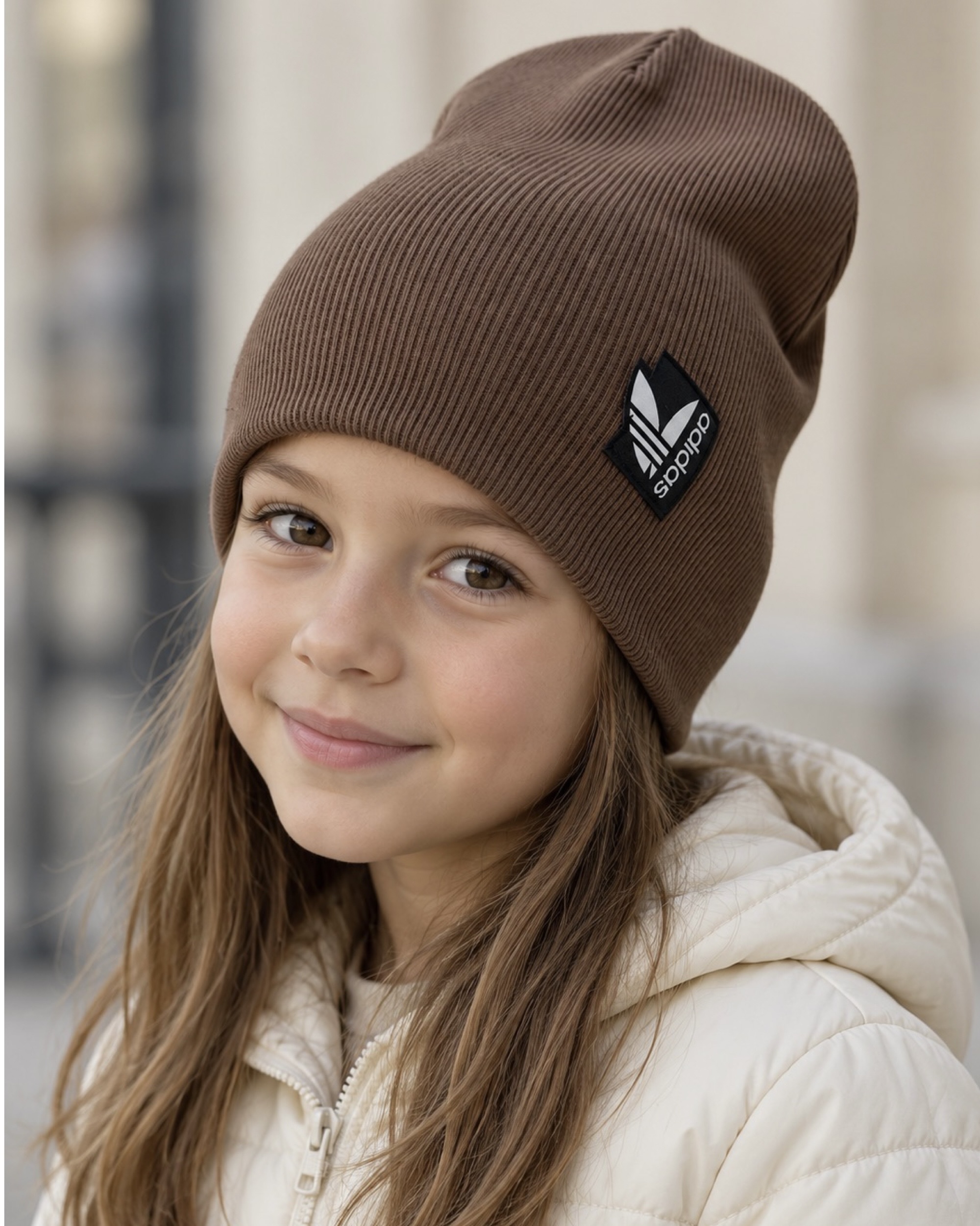Шапка для дівчинки коричневий Talvi Kids Аура/кор