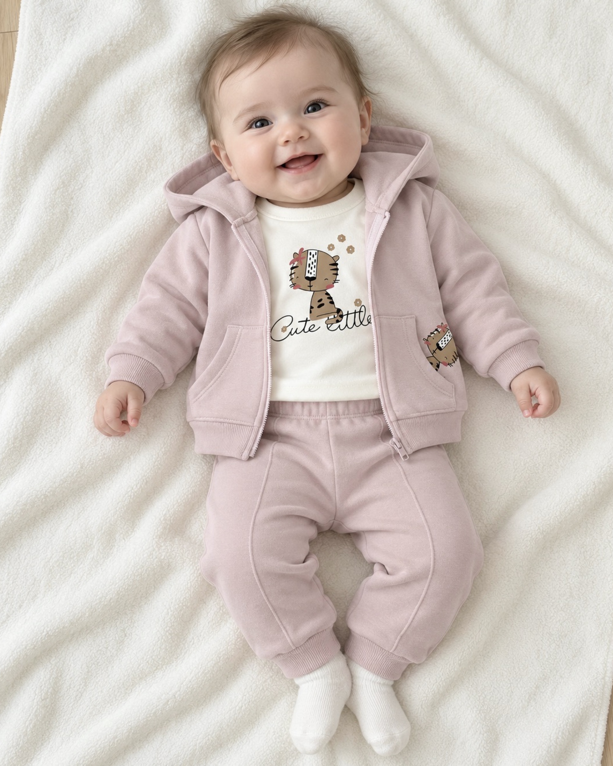 Костюм кофта, світшот, штани для дівчинки світло-рожевий Alisa 1344/сврож
